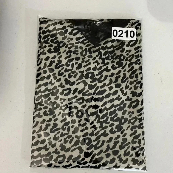 Y2K Crescent L Slip Dress Animal Print Side Zipper Sweetheart Lace Neck and Hem - Picture 16 of 16